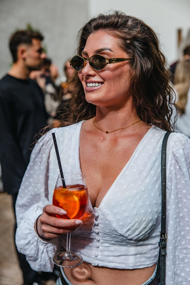 Guest with a spritz in the sun